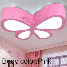 Load image into Gallery viewer, Butterfly LED ceiling light, colour modes comparison chart
