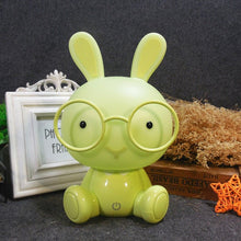 Load image into Gallery viewer, USB touch sensor lamp, rabbit design, blue colour mode

