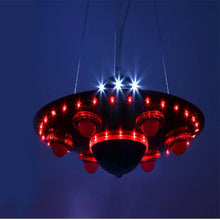 Load image into Gallery viewer, Kids solid pine wood LED ceiling light, ceiling mount detail
