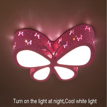 Load image into Gallery viewer, Butterfly LED ceiling light, product dimensions and specification
