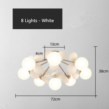 Load image into Gallery viewer, Children's multi-leaf LED ceiling light, room setting, full view
