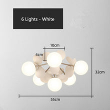 Load image into Gallery viewer, Children's LED ceiling light, side profile, leaf design
