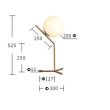 Load image into Gallery viewer, Tierralta LED Floor Lamp — Gold Frame, Frosted Glass Ball Shade, Multiple Models
