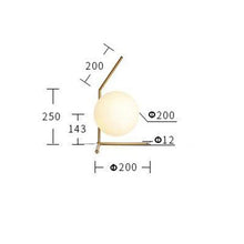 Load image into Gallery viewer, Tierralta LED Floor Lamp — Gold Frame, Frosted Glass Ball Shade, Multiple Models
