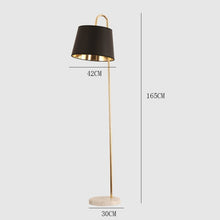 Load image into Gallery viewer, Malambo LED floor lamp in situ in living room, showing full H165cm height
