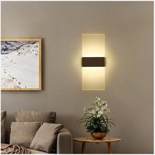 Load image into Gallery viewer, Vilhena slimline LED wall light in white, small size, front view
