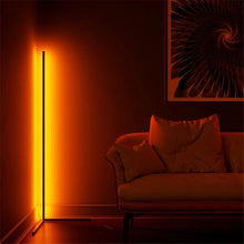 Load image into Gallery viewer, Infinity floor lamp in black, ultra-slim 15mm body profile
