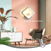Load image into Gallery viewer, Mairiporã round LED wall light, installed in bedroom corridor
