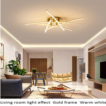 Load image into Gallery viewer, Tondela LED ceiling light, arm detail close-up, gold finish
