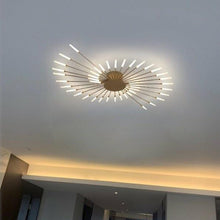 Load image into Gallery viewer, Trofa LED ceiling light, room installation showing ceiling mount detail
