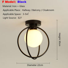 Load image into Gallery viewer, Eliora — Scandinavian LED Ceiling Light, Frosted Glass, Iron &amp; Glass, 3 Models

