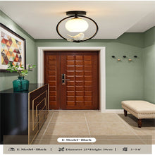 Load image into Gallery viewer, Eliora — Scandinavian LED Ceiling Light, Frosted Glass, Iron &amp; Glass, 3 Models
