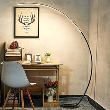 Load image into Gallery viewer, Zipaquirá LED arc lamp illuminated with RGB colour mode active
