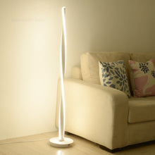 Load image into Gallery viewer, Munro LED Spiral Floor Lamp — Twisted Design, Dimmable, Black or White
