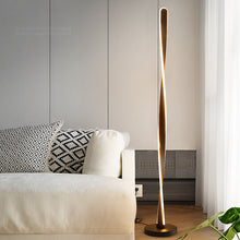 Load image into Gallery viewer, Munro LED spiral lamp close-up of twisted iron body detail
