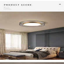 Load image into Gallery viewer, Candyfence LED ceiling light, W60cm model in iron, room setting
