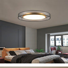 Load image into Gallery viewer, Candyfence LED ceiling light, side profile view, copper frame
