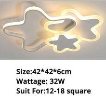 Load image into Gallery viewer, Pink Hearts — Star &amp; Heart LED Ceiling Light, Dimmable, Pink or White, Multiple Sizes
