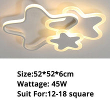 Load image into Gallery viewer, Pink Hearts — Star &amp; Heart LED Ceiling Light, Dimmable, Pink or White, Multiple Sizes
