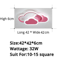 Load image into Gallery viewer, Pink Hearts — Star &amp; Heart LED Ceiling Light, Dimmable, Pink or White, Multiple Sizes

