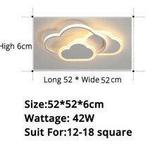 Load image into Gallery viewer, Pink Hearts — Star &amp; Heart LED Ceiling Light, Dimmable, Pink or White, Multiple Sizes

