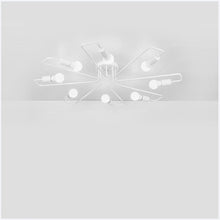 Load image into Gallery viewer, Cascais vintage pendant, 8-head configuration, black frame, warm filament bulbs
