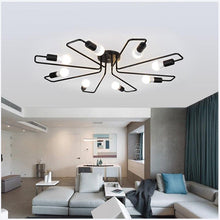 Load image into Gallery viewer, Cascais vintage multi-head ceiling pendant, E27 socket detail close-up
